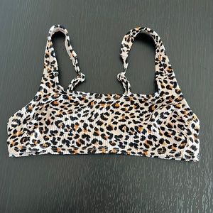 NWOT * Xhilaration Cheetah Print Swim Top in Size XS